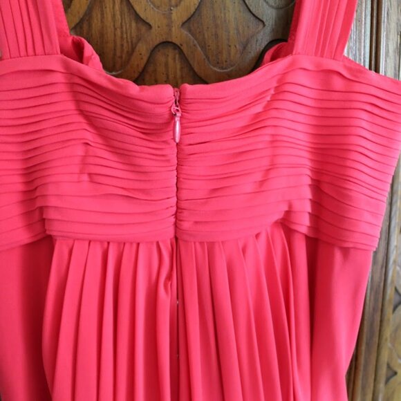 BCBG MaxAzria Draped Bubble Hem Mini Dress Style ACJ6H229 - Red, Size S - Picture 8 of 16